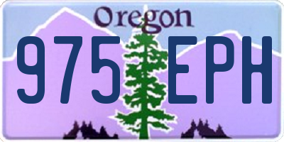OR license plate 975EPH