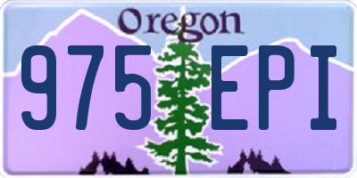 OR license plate 975EPI
