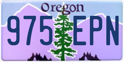 OR license plate 975EPN