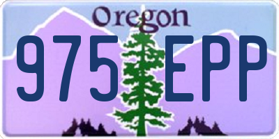 OR license plate 975EPP