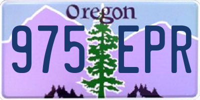 OR license plate 975EPR