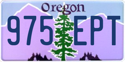 OR license plate 975EPT