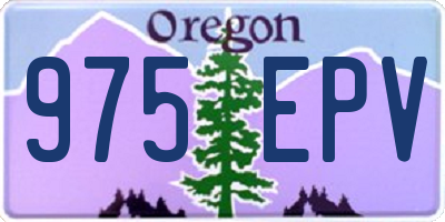 OR license plate 975EPV