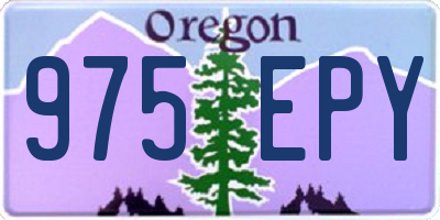 OR license plate 975EPY