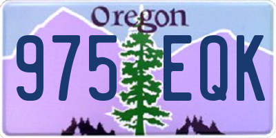 OR license plate 975EQK