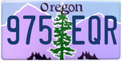 OR license plate 975EQR