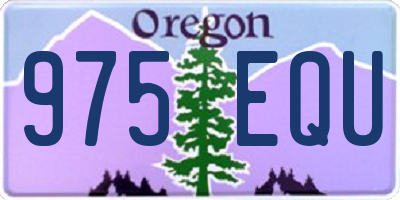 OR license plate 975EQU