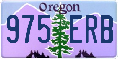 OR license plate 975ERB