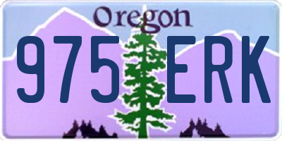 OR license plate 975ERK