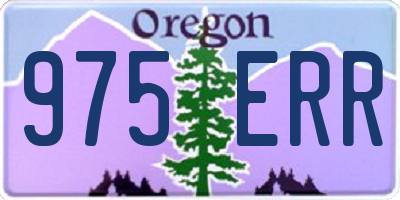 OR license plate 975ERR