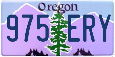 OR license plate 975ERY