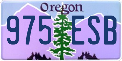 OR license plate 975ESB