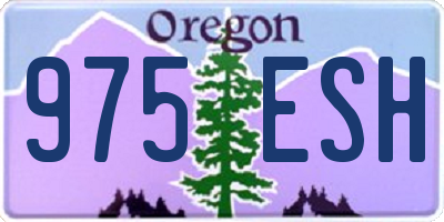 OR license plate 975ESH