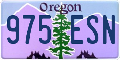 OR license plate 975ESN