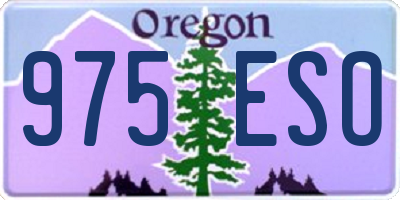 OR license plate 975ESO