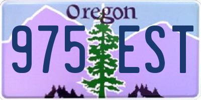 OR license plate 975EST