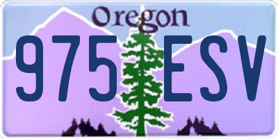 OR license plate 975ESV