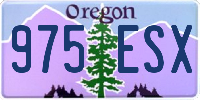 OR license plate 975ESX