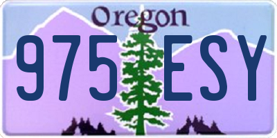 OR license plate 975ESY