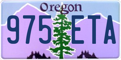 OR license plate 975ETA