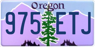 OR license plate 975ETJ