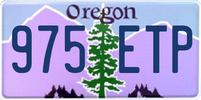 OR license plate 975ETP