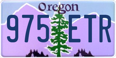 OR license plate 975ETR