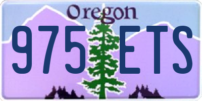 OR license plate 975ETS