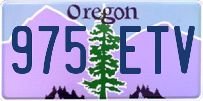 OR license plate 975ETV