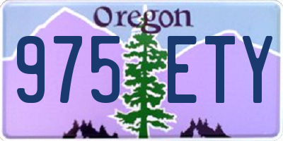 OR license plate 975ETY
