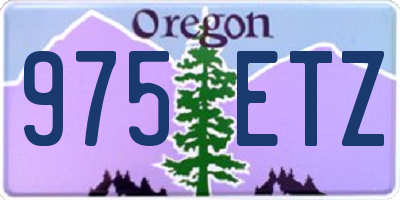 OR license plate 975ETZ