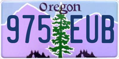 OR license plate 975EUB