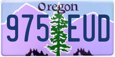 OR license plate 975EUD