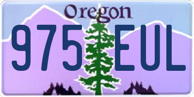 OR license plate 975EUL