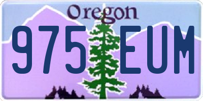 OR license plate 975EUM