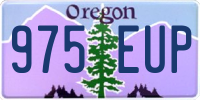 OR license plate 975EUP