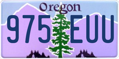 OR license plate 975EUU