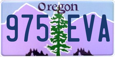 OR license plate 975EVA