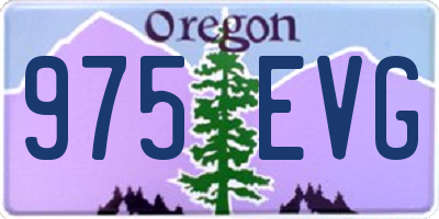 OR license plate 975EVG