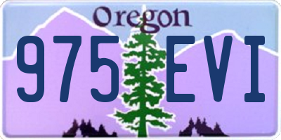OR license plate 975EVI