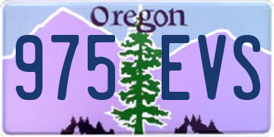 OR license plate 975EVS