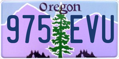 OR license plate 975EVU