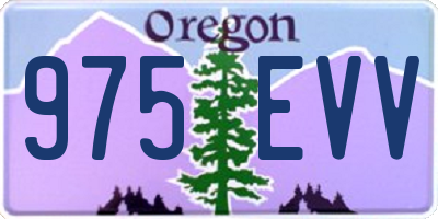 OR license plate 975EVV