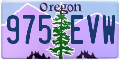 OR license plate 975EVW