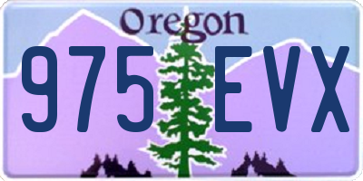OR license plate 975EVX