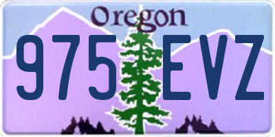 OR license plate 975EVZ