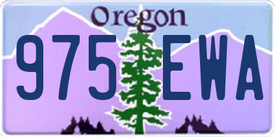 OR license plate 975EWA
