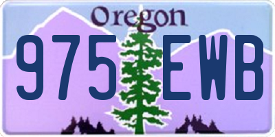 OR license plate 975EWB