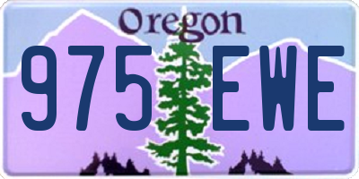 OR license plate 975EWE