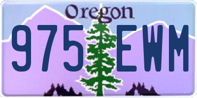 OR license plate 975EWM